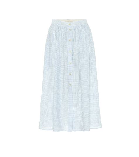 Gingham Cotton Slit